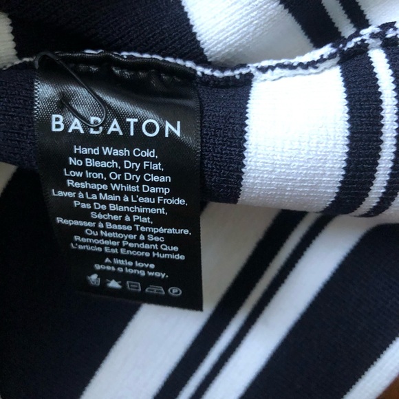 NWOT Aritzia tube top, navy with white stripes, M - Picture 5 of 5